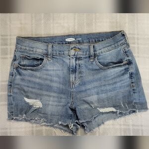 Old Navy Boyfriend Style Distressed Denim Shorts Size 6